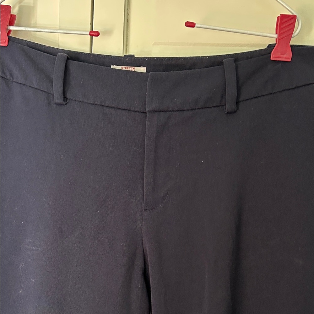 Merona Women's Navy Blue Straight Leg Dress Pants - Picture 6 of 9